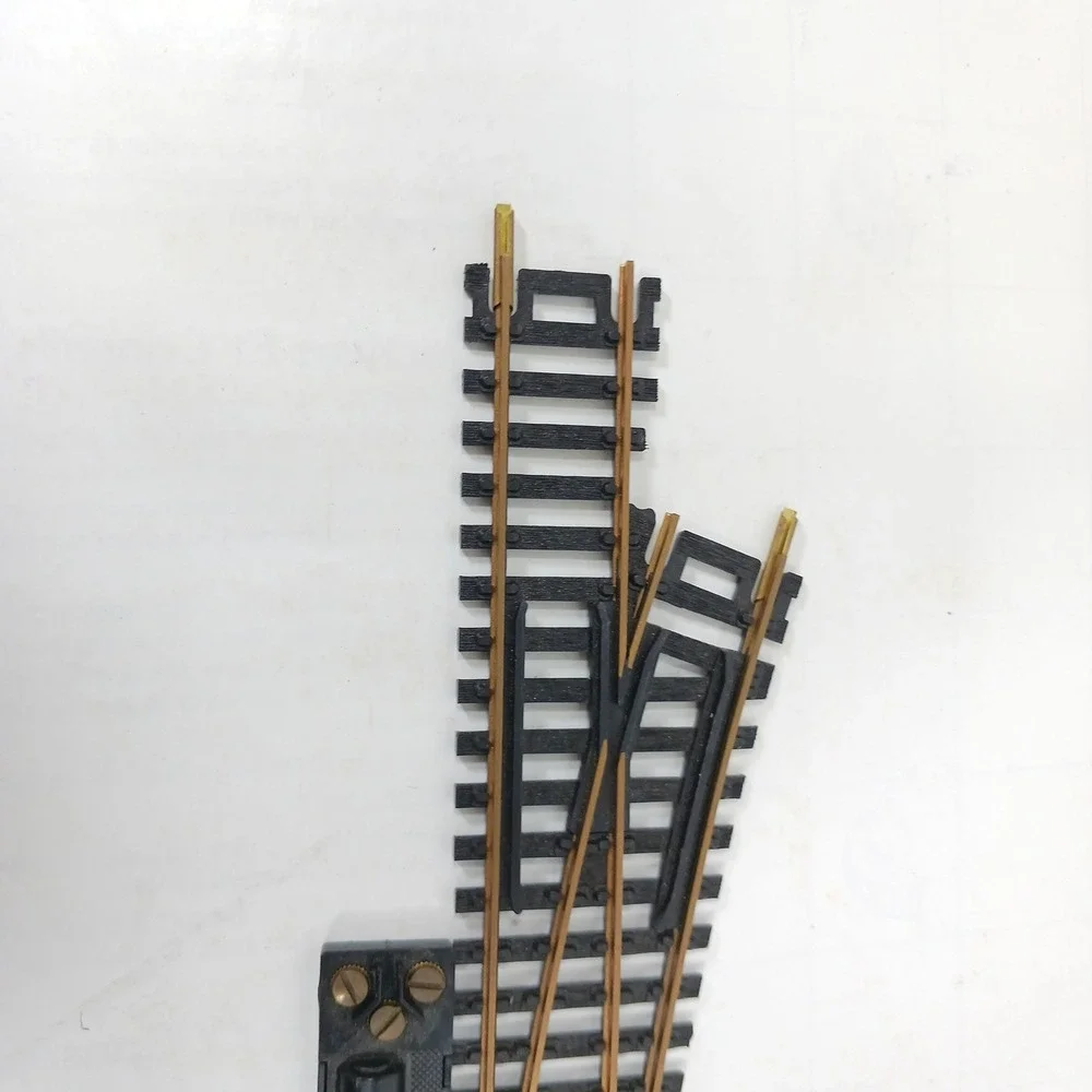 set of 2 Atlas HO Scale Remote Right Hand Switch Track Brass Rail Model Railroad